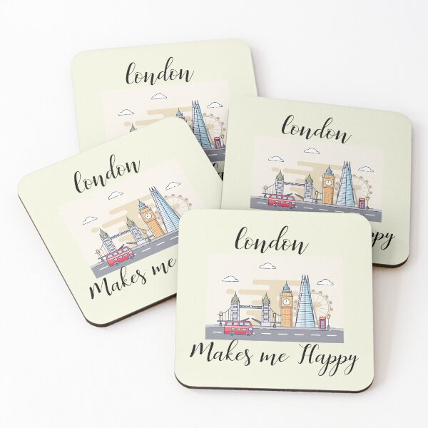 Item preview, London Makes Me Happy - London England designed and sold by Sugar-Magnolia.