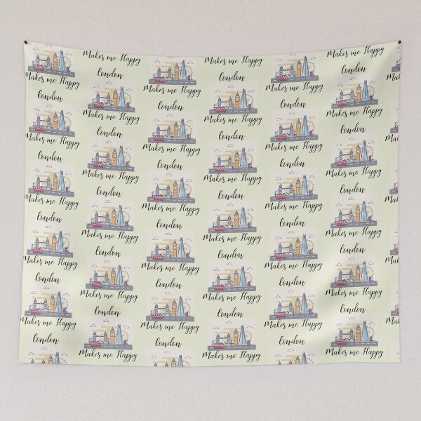 Item preview, London Makes Me Happy - London England designed and sold by Sugar-Magnolia.