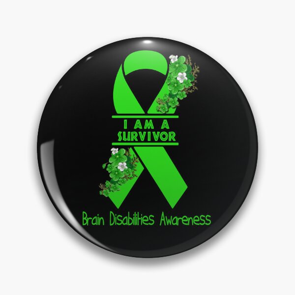 Item preview, I Am A Suvivor Ribbon Brain Disabilities Awareness designed and sold by heppenp.