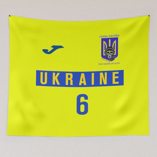 Item preview, GHOST OF KYIV X UKRAINE FOOTBALL designed and sold by DiamondDistrict.