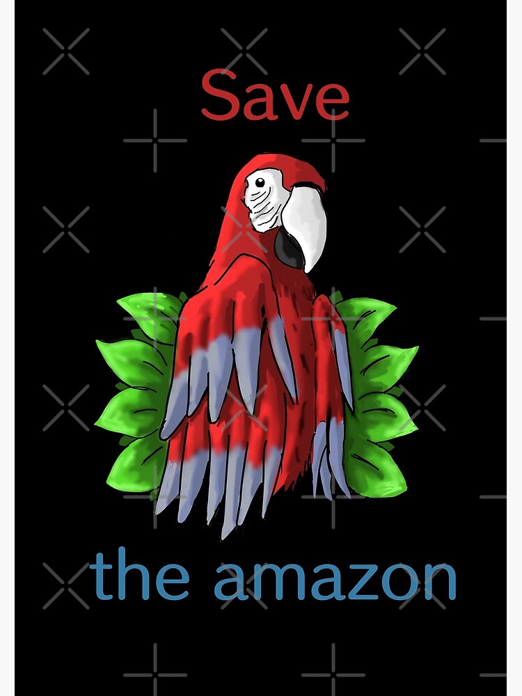 "Save the Amazon" Poster for Sale by SnowWolf0 Redbubble