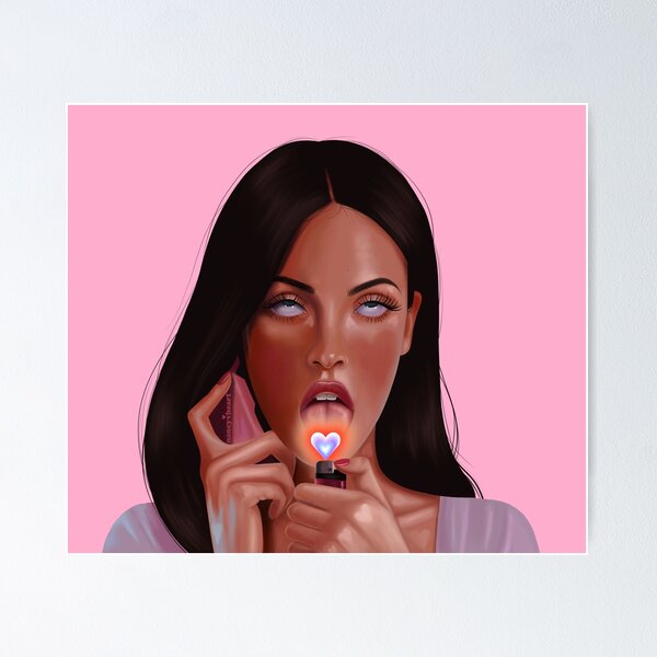 Vista previa del artículo con la obra «El cuerpo de Jennifer se llena de corazones», diseñado y vendido por nancyvheart / thelamehuman.