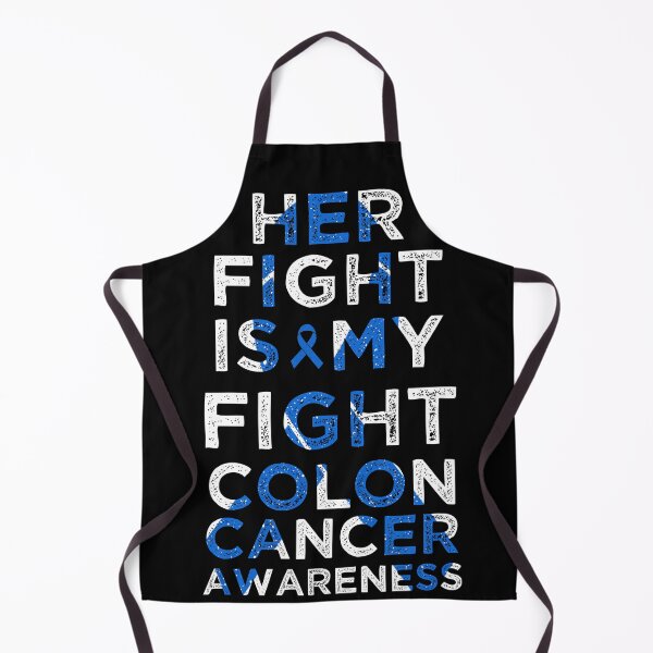 Item preview, Her Fight Is My Fight Colon Cancer Awareness Blue Ribbon Vintage designed and sold by cssdru.