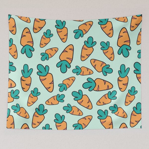 Item preview, Cute Carrot Pattern Veganuary designed and sold by Draculaura2009.