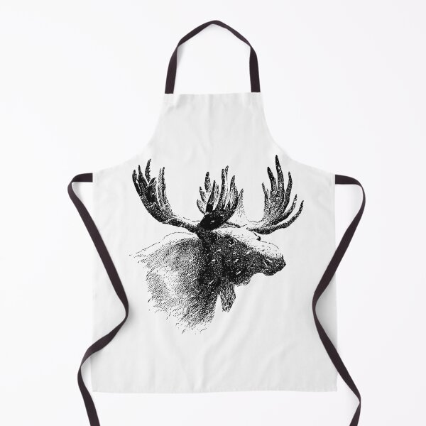 Item preview, Vintage Moose European Engraving by Frederick Schwatka designed and sold by blackdogshop.
