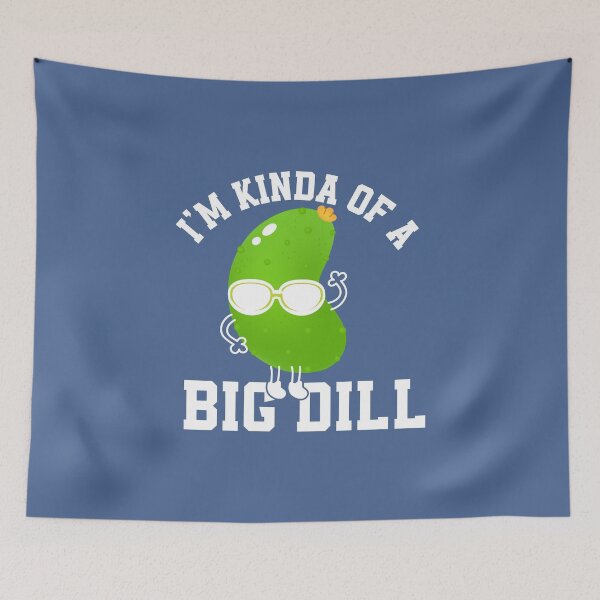 Item preview, I Am Kind Of A Big Dill Funny Cartoon Vegan Vegetarian Plant designed and sold by raretshirtsuk.