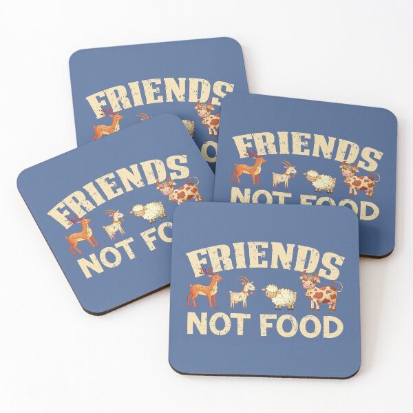 Item preview, Friends Not Food Vintage Animals Vegan Vegetarian Plant designed and sold by raretshirtsuk.