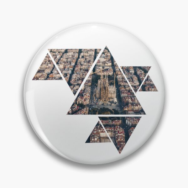 Item preview, Abstract Arial City View of  Basílica de la Sagrada Família Barcelona, Spain. designed and sold by MightyTeesInc.
