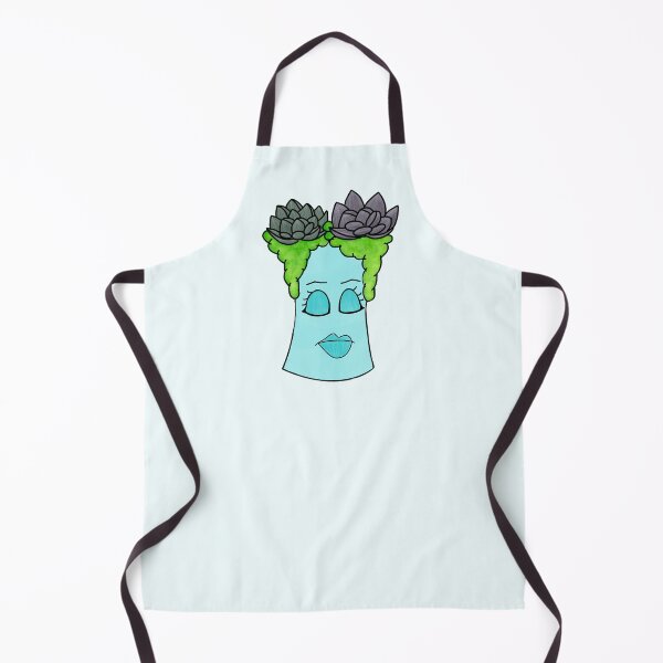 Item preview, Annoyed Upset Pastel Light Blue Lady Succulent Flower Arrangement designed and sold by succy-arts.