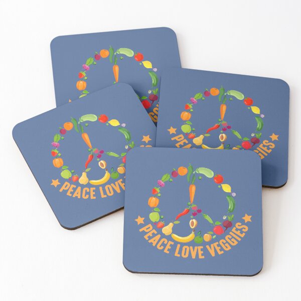 Item preview, Peace Love Veggies Vegetables Vegan Vegetarian Plant Cool designed and sold by raretshirtsuk.