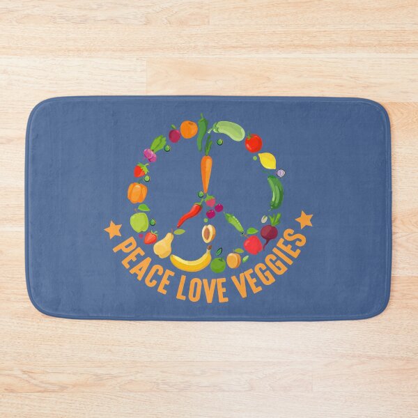 Item preview, Peace Love Veggies Vegetables Vegan Vegetarian Plant Cool designed and sold by raretshirtsuk.