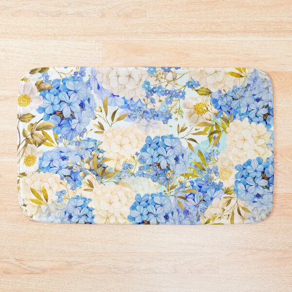 Item preview, Blue and white hydrangea designed and sold by Eunoia-ikigai.