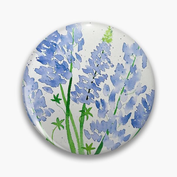 Item preview, Bluebonnet Bouquet with Splatters designed and sold by WallaceColor.