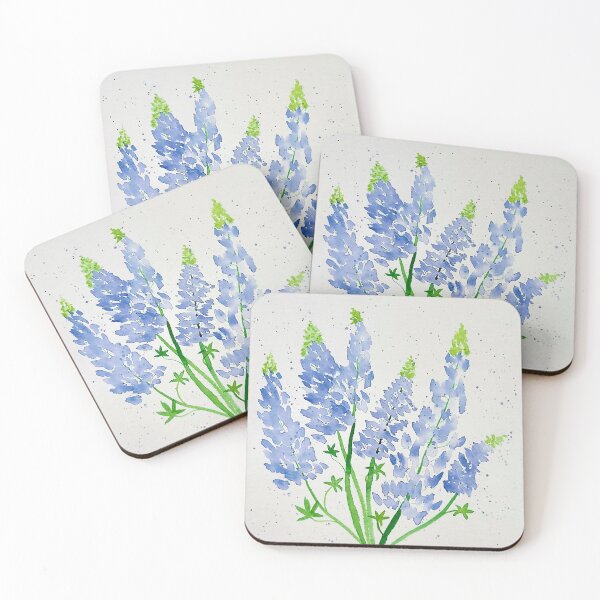 Item preview, Bluebonnet Bouquet with Splatters designed and sold by WallaceColor.