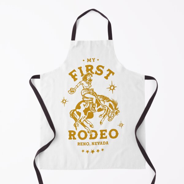 Item preview, My First Rodeo: Reno, Nevada. Vintage Cowgirl Pinup designed and sold by The Whiskey Ginger Design Shop.