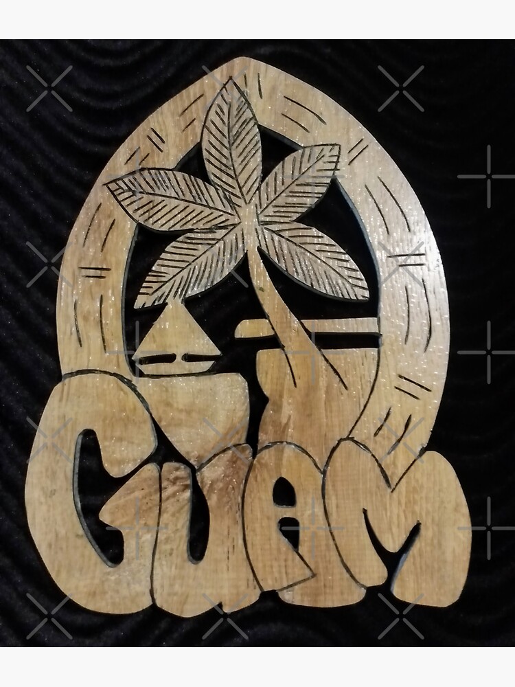 "GUAM SEAL, COCONUT TREE, LATTE STONE, BAMBOO" Sticker by FMG6966