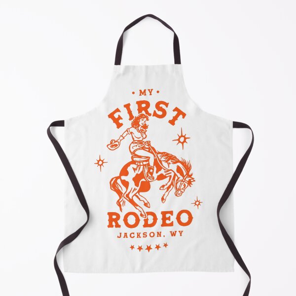 Item preview, My First Rodeo: Jackson, Wyoming. Vintage Cowgirl Pinup designed and sold by The Whiskey Ginger Design Shop.