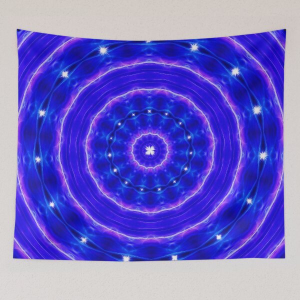 Item preview, A kalidoscope of blue, pink and stars designed and sold by Nicole Kiefer.