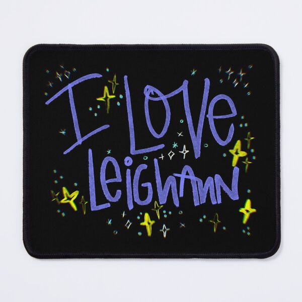 Item preview, I LOVE LEIGHANN NAME PURPLE designed and sold by GIVENGRACE.ART.