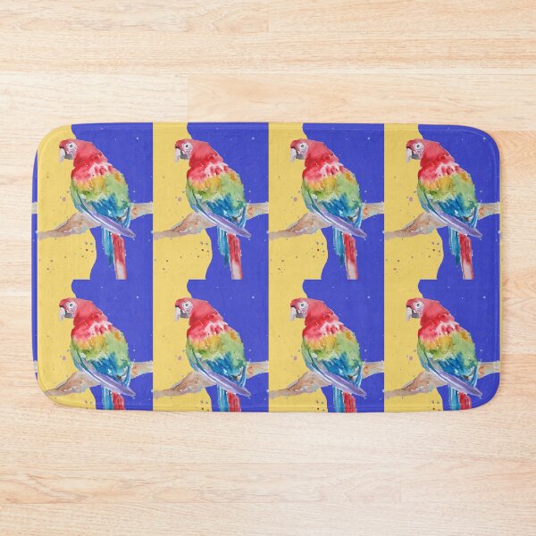 Item preview, Parrot Watercolor Painting Macaw - Navy Blue designed and sold by Sarah  Rajkotwala.