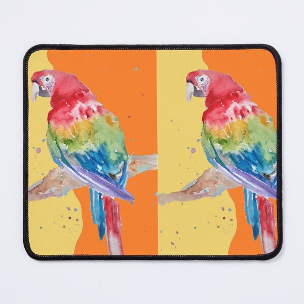 Item preview, Parrot Watercolor Painting Macaw - Yellow Orange designed and sold by Sarah Rajkotwala.