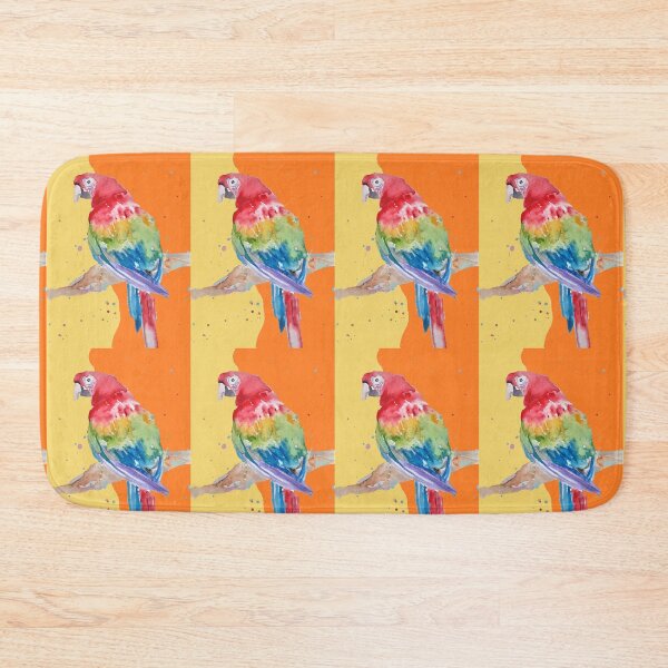 Item preview, Parrot Watercolor Painting Macaw - Yellow Orange designed and sold by Sarah  Rajkotwala.
