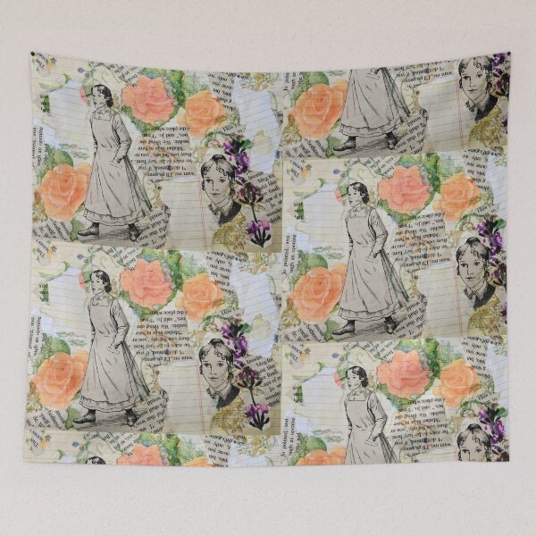 Item preview, Women in peach roses collage  designed and sold by MagicGnome47.
