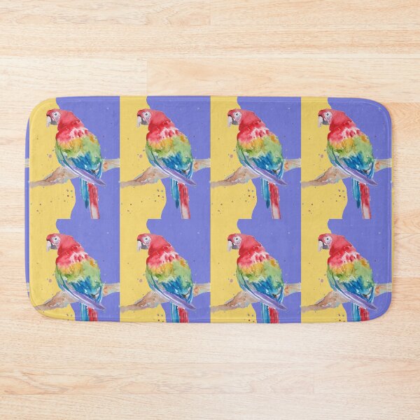 Item preview, Parrot Watercolor Painting Macaw - Yellow Lavender designed and sold by Sarah  Rajkotwala.