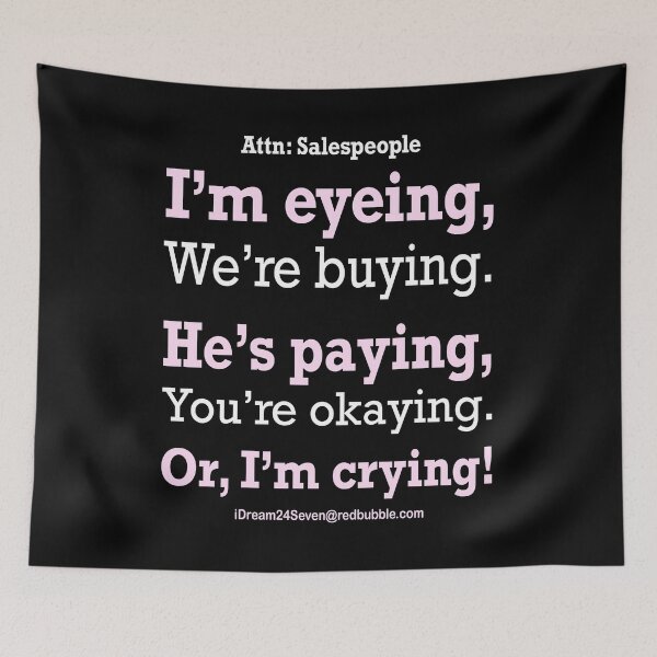 Item preview, Attn: Salespeople designed and sold by iDream24Seven.