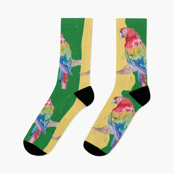 Item preview, Parrot Watercolor Painting Macaw - Yellow Green designed and sold by Sarah  Rajkotwala.