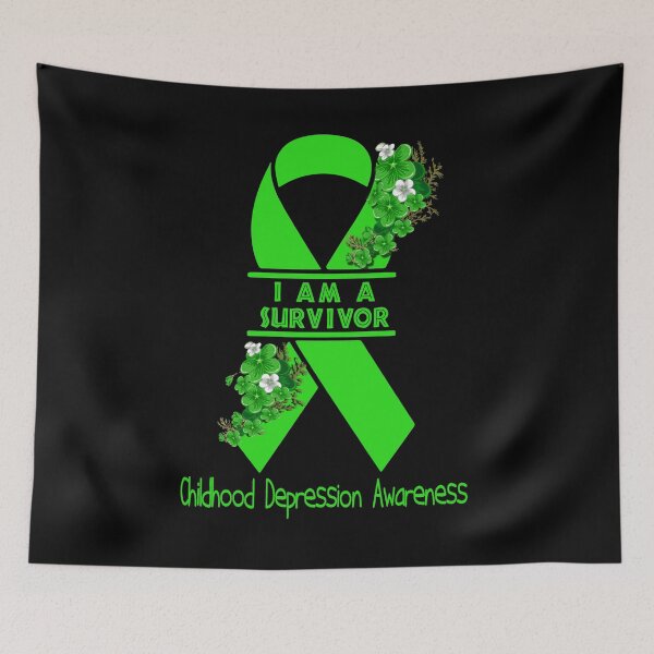 Item preview, I Am A Suvivor Ribbon Childhood Depression Awareness designed and sold by heppenp.