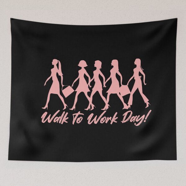 Item preview, International Walk to Work day - April Holidays - Walking  designed and sold by CattlettArt.