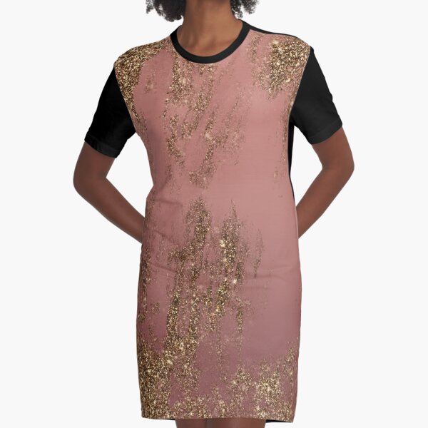 Item preview, Metallic Rose Gold Distressed Wood Artwork designed and sold by xpressio.