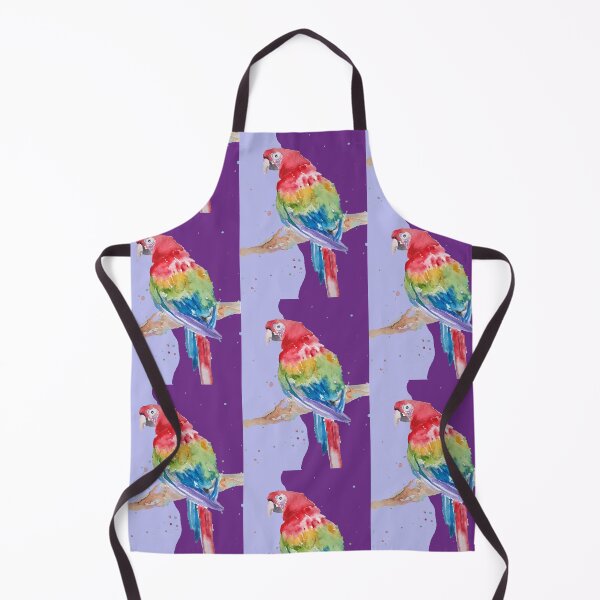 Item preview, Parrot Watercolor Painting Macaw - Yellow Purple designed and sold by Sarah Rajkotwala.