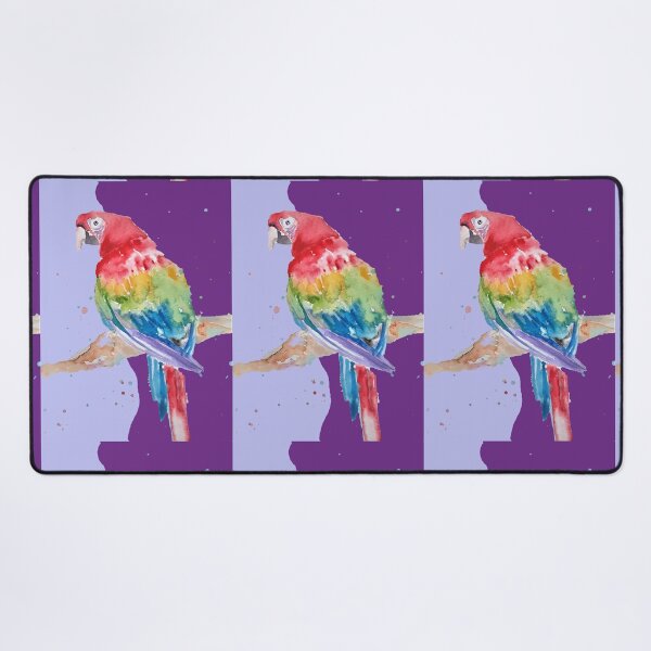 Item preview, Parrot Watercolor Painting Macaw - Yellow Purple designed and sold by Sarah Rajkotwala.