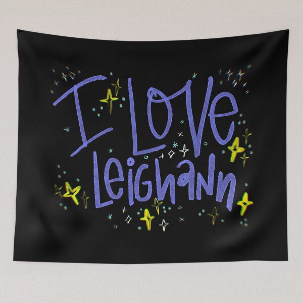 Item preview, I LOVE LEIGHANN #2 NAME PURPLE designed and sold by GIVENGRACE.ART.
