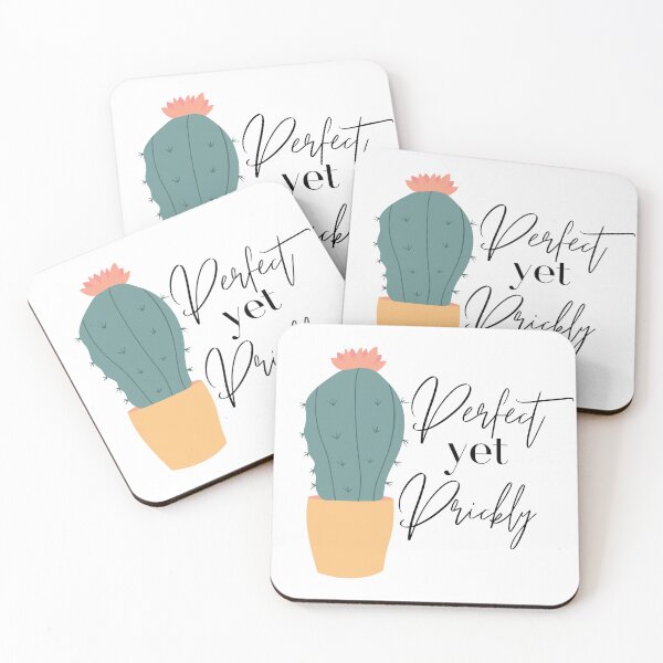 Item preview, Perfect Yet Prickly - Positivity Design - Mental Health Strength - Lovatic-Designs designed and sold by Lovatic-Designs.