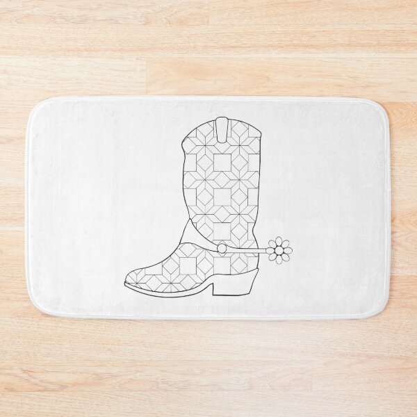 Item preview, Color Your Own Cowboy Boot and Daisy Spur ... with a Quilted Pattern designed and sold by GrandpaH.