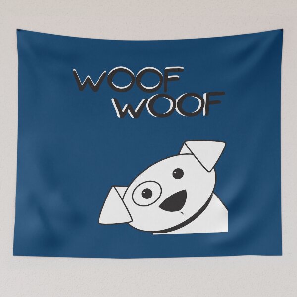 Item preview, "Woof Woof" A Fun Dog Lover Dog Graphic Gift  designed and sold by YogaZesty.