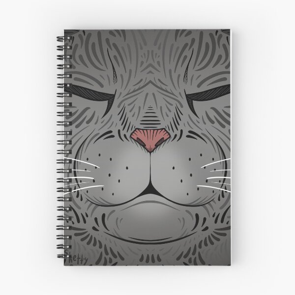 Item preview, Sleepy Silver Tabby Cat designed and sold by jastinamor.