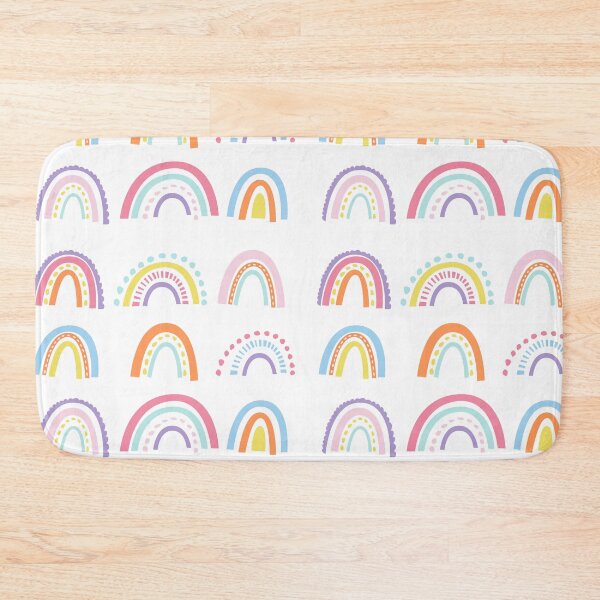 Item preview, Rainbow Fest Pattern - White Background designed and sold by LouiseFranksArt.