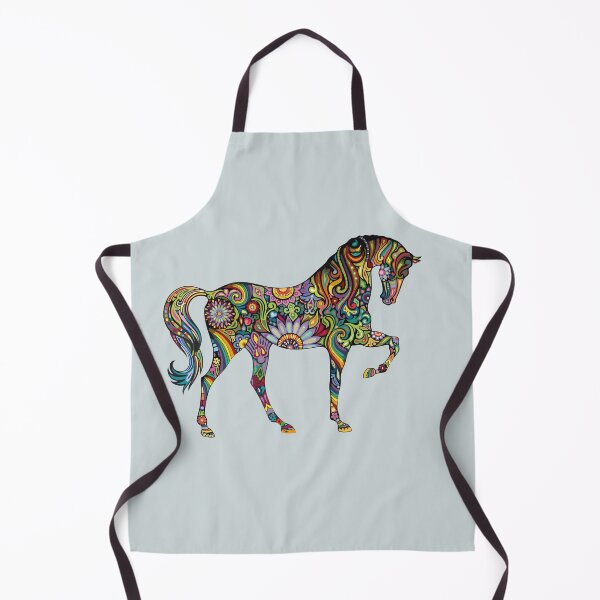 Item preview, Multicolored floral horse designed and sold by Bonobofy.
