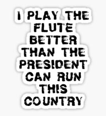 Funny Flute T Shirt Sticker