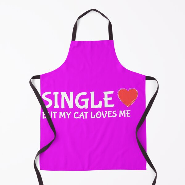 Item preview, SINGLE BUT MY CAT LOVES ME. FUNNY SAYING STICKER. designed and sold by bestfunonline.