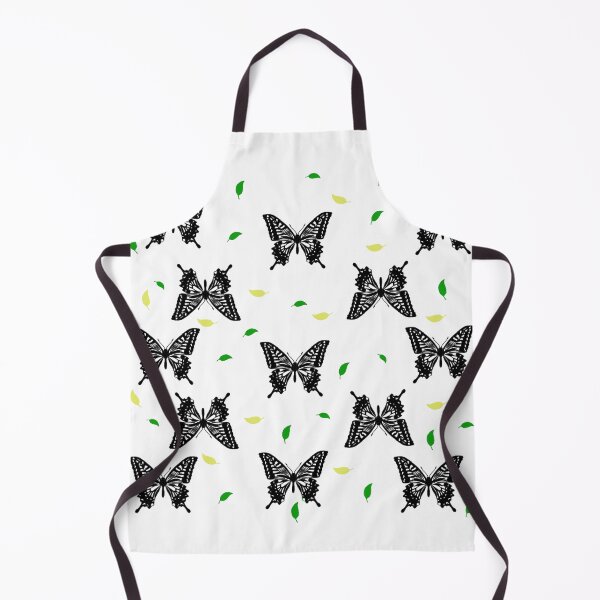 Item preview, Black Butterflies with yellow & green Fallen leaves designed and sold by Anna-cuteart3.