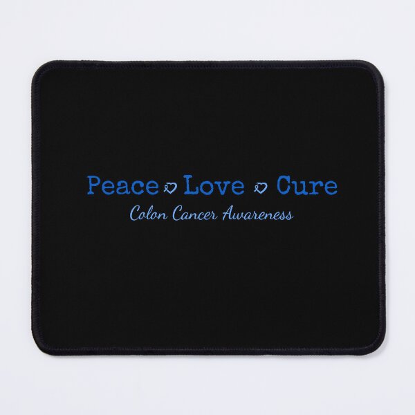 Item preview, Peace Love Cure Colon Cancer Awareness Blue Ribbon designed and sold by cssdru.