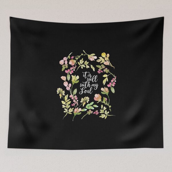 Item preview, It Is Well With My Soul - Black designed and sold by amazingjoy.