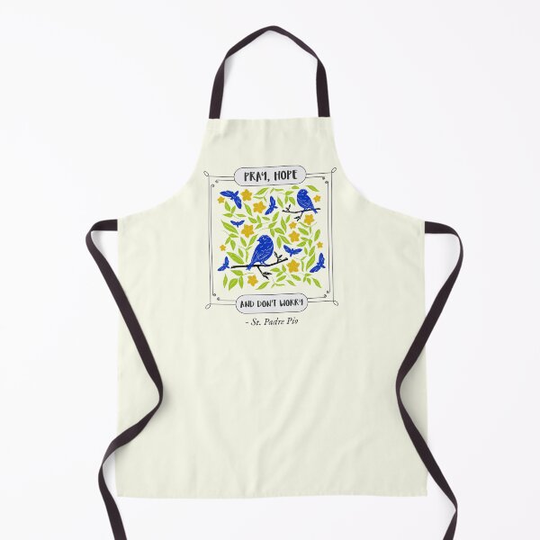 Item preview, Pray Hope and Don't Worry, Comfort from Padre Pio, With Blue Birds designed and sold by IceCreamMuseum.