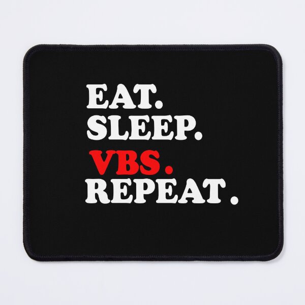 Item preview, VBS Eat Sleep VBS Repeat Vacation Bible School Jesus Christ T-Shirt designed and sold by Score Screen.