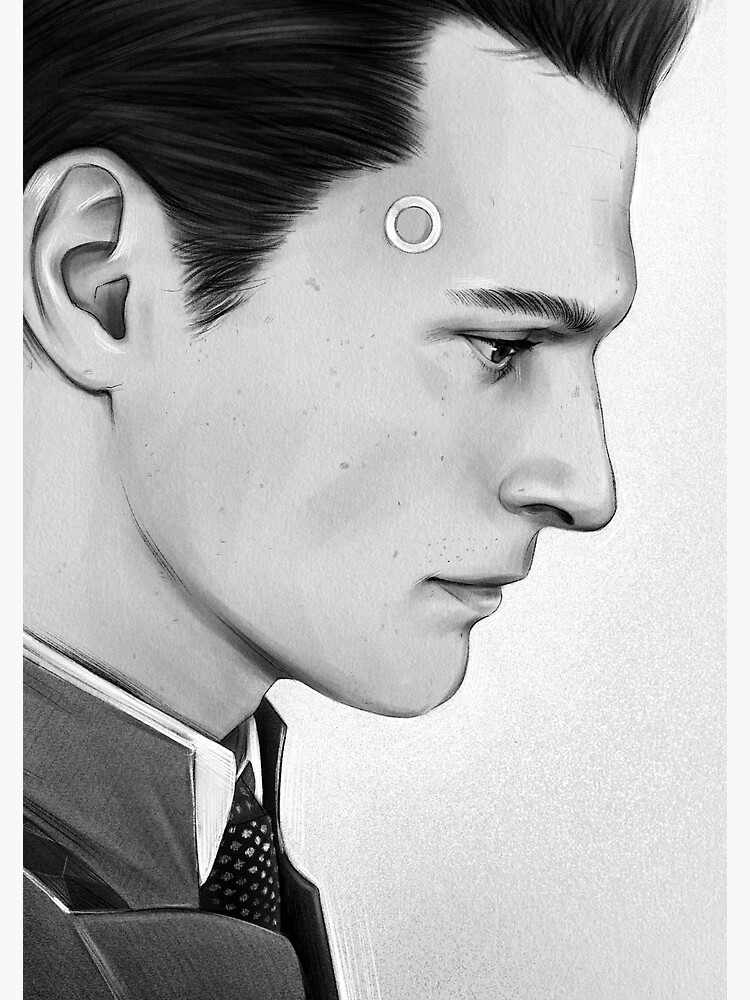 Connor / Detroit: Become Human Postcard for Sale by sunavaire